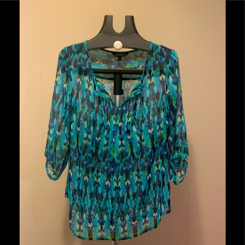 Express Sheer Summer Dress Top
